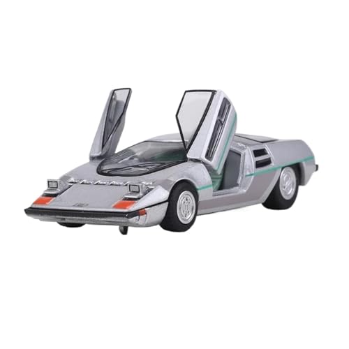 YRXIAO Modellbausatz Auto 1:64 Für Dome Zero Scissor Door Supercar Legierung Modell Auto Statische Anzeige Legierung Auto Modell Limited Edition Für Wohndekorationen(Silver) von YRXIAO