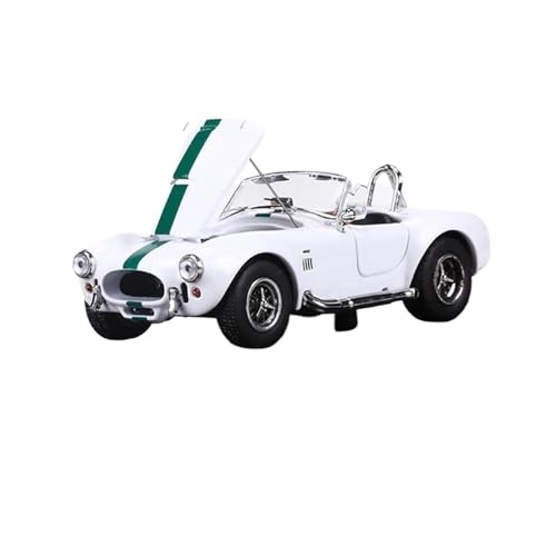 YRXIAO Modellbausatz Auto 1:64 Für Ford Shelby Cabola Legierung Modell Auto Kann Die Haube Öffnen Display Hobby Modell Dekoration Sammeln Modell Für Wohndekorationen(White) von YRXIAO