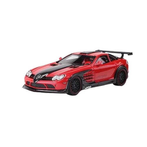 YRXIAO Modellbausatz Auto 1:64 Für Hamann SLR Harz Modell Auto Limited Edition Ornamente Hobby Modell Autos Sammeln Modell Dekoration Modell Für Wohndekorationen(Red) von YRXIAO