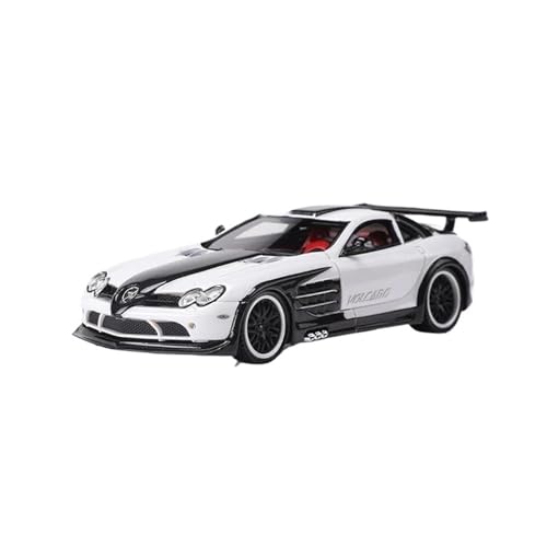 YRXIAO Modellbausatz Auto 1:64 Für Hamann SLR Harz Modell Auto Limited Edition Ornamente Hobby Modell Autos Sammeln Modell Dekoration Modell Für Wohndekorationen(White) von YRXIAO