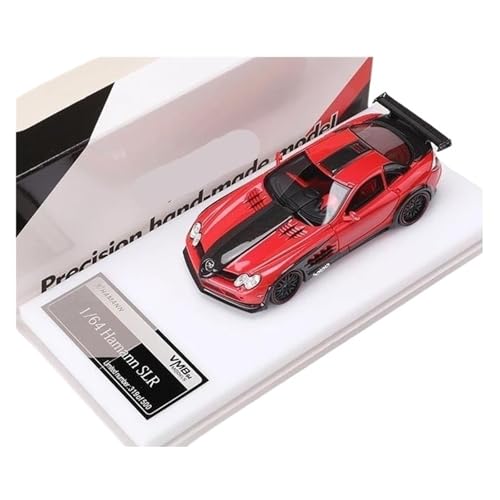 YRXIAO Modellbausatz Auto 1:64 Für Hamann SLR Resin Modellauto Limited Edition Ornamente Hobby Modellautos Limited Edition Modelldekoration Modell Für Wohndekorationen(Red) von YRXIAO