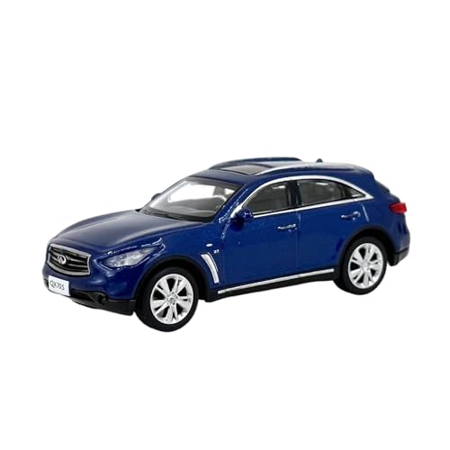 YRXIAO Modellbausatz Auto 1:64 Für Infiniti QX70S 2012, Blaues Metallautomodell Druckguss-Miniatur Statisches Fahrzeug Spielzeug Modelldekorations Für Wohndekorationen von YRXIAO