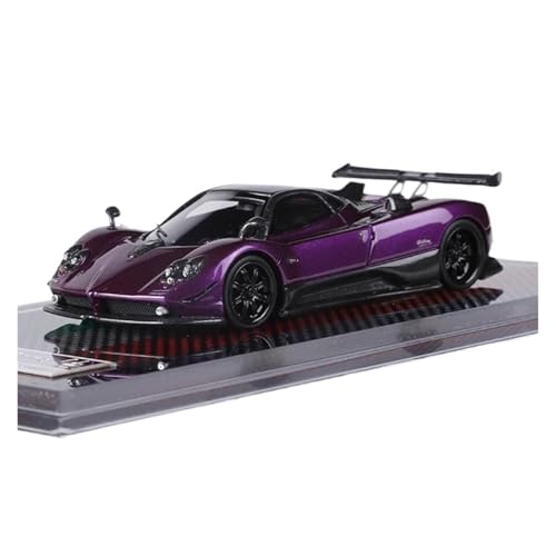 YRXIAO Modellbausatz Auto 1:64 Für Pagani Resin Model Car Limited Edition 199 Limited Edition Modellautos Hobby Ornament Desktop Display Modellautos Für Wohndekorationen(Purple) von YRXIAO