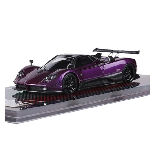 YRXIAO Modellbausatz Auto 1:64 Für Pagani Zonda Tricolore Harz Modell Auto Limited Edition Ornamente Hobby Modell Autos Sammeln Dekoration Modell Für Wohndekorationen(Purple) von YRXIAO