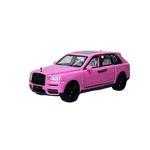 YRXIAO Modellbausatz Auto 1:64 Für Rolls-Royce Cullinan Alloy Full Open Automodell Pink Limited Edition Automodell Kunst Ornament Automodell Hobby Für Wohndekorationen(Pink) von YRXIAO