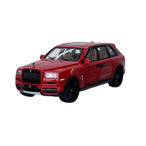 YRXIAO Modellbausatz Auto 1:64 Für Rolls-Royce Cullinan Alloy Full Open Automodell Pink Limited Edition Automodell Kunst Ornament Automodell Hobby Für Wohndekorationen(Red) von YRXIAO