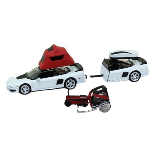 YRXIAO Modellbausatz Auto 1:64 Für Toyota NSX TRA Druckguss-Modellauto Miniatur-Legierungsautomodell Statische Anzeige Legierungsautomodell Für Wohndekorationen(White) von YRXIAO