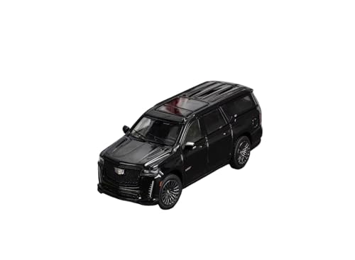 YRXIAO Modellbausatz Auto 1:64 für Cadillac Escalade ESV 2023 Legierung Auto Modell Sammlung Ornament Desktop Dekoration Auto Modelle Hobby Display Für Wohndekorationen(Black) von YRXIAO