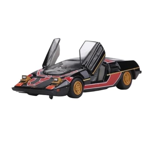 YRXIAO Modellbausatz Auto 1:64 für Dome Zero Scissor Door Supercar-Legierungsmodell kann das Licht einschalten und TheDoor Limited Edition-Modellautos öffnen Für Wohndekorationen(Black) von YRXIAO