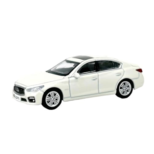 YRXIAO Modellbausatz Auto 1:64 für Infiniti Q50S weißes Legierungsautomodell Druckguss-Miniaturfahrzeug Spielzeug Hobby-Sammlung Souvenir-Dekoration Für Wohndekorationen von YRXIAO