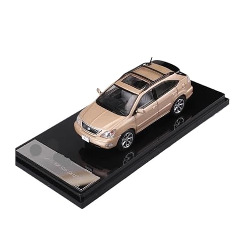 YRXIAO Modellbausatz Auto 1:64 für Lexus RX300 XU30 Legierung Modell Auto Statische Modell Spielzeug Sammlung Ornamente Miniatur Souvenir Modelle Für Wohndekorationen(Gold) von YRXIAO