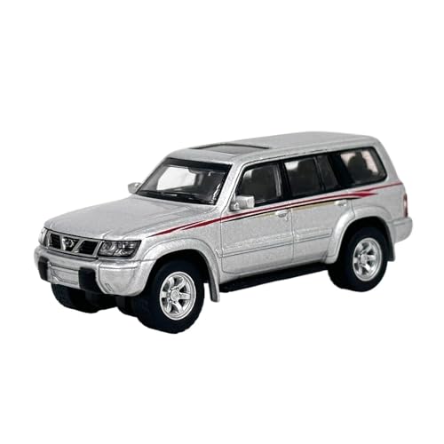 YRXIAO Modellbausatz Auto 1:64 für Nissan Patrol Y61 1998 Auto Modell Diecast Skala Metall Diecast Miniatur Fahrzeug Spielzeug Modelle Hobby Sammlung Für Wohndekorationen von YRXIAO