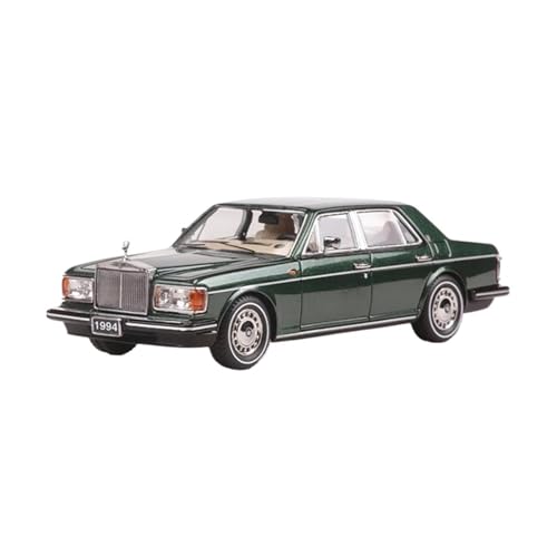 YRXIAO Modellbausatz Auto 1:64 für Rolls-Royce 1994 Silver Spur III Legierung Modellauto Dekoration Automodelle Miniatur Souvenir Automodelle Hobby Für Wohndekorationen(Green) von YRXIAO