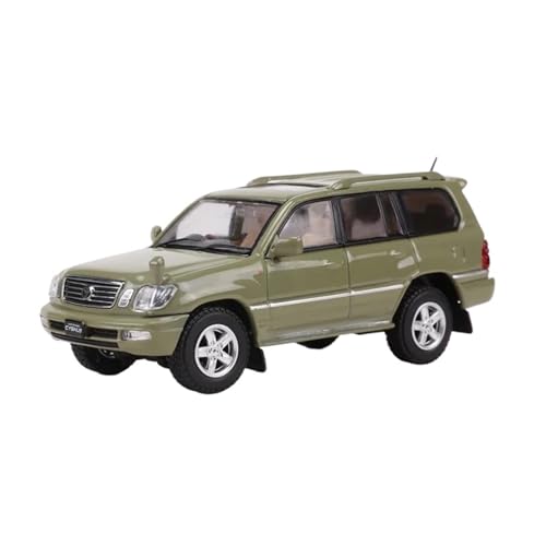 YRXIAO Modellbausatz Auto 1:64 für Toyota Land Cruiser Cygnus Druckguss Legierung Modell Auto Dekoration Auto Modelle Miniatur Souvenir Modelle Für Wohndekorationen(Green) von YRXIAO