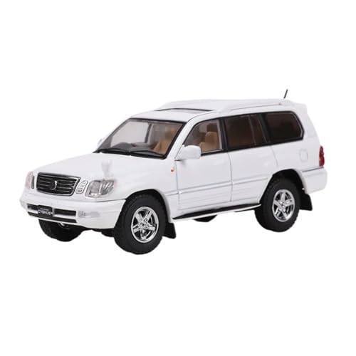 YRXIAO Modellbausatz Auto 1:64 für Toyota Land Cruiser Cygnus Druckguss Legierung Modell Auto Dekoration Auto Modelle Miniatur Souvenir Modelle Für Wohndekorationen(White) von YRXIAO