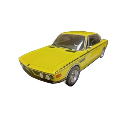 YRXIAO Modellbausatz Auto Diecast Maßstab 1:18 Für BMW 3.0CSL 1971 Gelbes Coupé Modell Legierung Fahrzeug Spielzeug Sammler Jungen Souvenir Für Wohndekorationen von YRXIAO