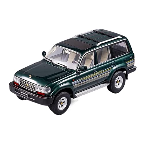 YRXIAO Modellbausatz Auto Diecast Modell Spielzeugauto Geschenk Für Toyota Land Cruiser LC80 1 18 Für Wohndekorationen(E) von YRXIAO