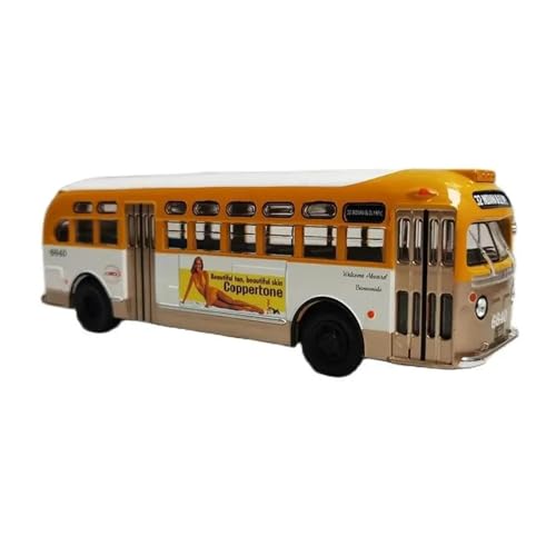 YRXIAO Modellbausatz Auto Druckguss-Busmodell Aus Legierung Im Maßstab 1/43 Für GM Tdh 3610 Transit LinesStatikbus-Ornamente Souvenir-Sammlung Für Wohndekorationen von YRXIAO