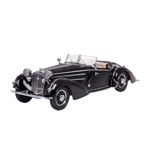 YRXIAO Modellbausatz Auto Druckguss-Modellauto Horch 855 1939 Im Maßstab 1:18 Oldtimer Legierung Automodell Statisches Sammlerstück Spielzeug Für Wohndekorationen(Black) von YRXIAO