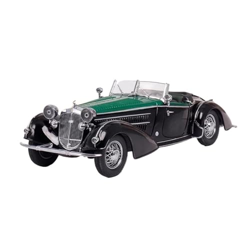 YRXIAO Modellbausatz Auto Druckguss-Modellauto Horch 855 1939 Im Maßstab 1:18 Oldtimer Legierung Automodell Statisches Sammlerstück Spielzeug Für Wohndekorationen(Green) von YRXIAO