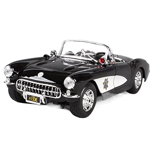 YRXIAO Modellbausatz Auto Für 1957 Chevrolet Corvette Autolegierung Automodell Simulation Modell Junge Spielzeug 1 18 Für Wohndekorationen(C) von YRXIAO