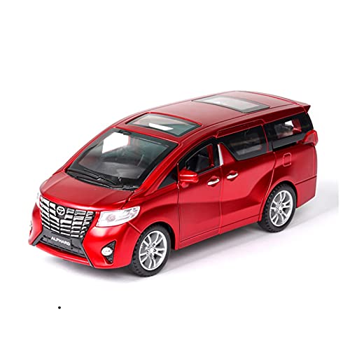 YRXIAO Modellbausatz Auto Für Alpha 1 32 MPV Legierung Automodell Höhensimulation Diecast Sound- Und Lichtsammlung Kinderspielzeuggeschenk Für Wohndekorationen(Rot) von YRXIAO