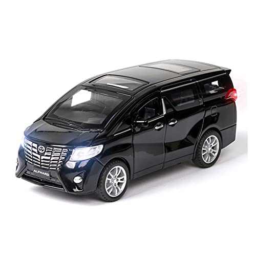 YRXIAO Modellbausatz Auto Für Alpha 1 32 MPV Legierung Automodell Höhensimulation Diecast Sound- Und Lichtsammlung Kinderspielzeuggeschenk Für Wohndekorationen(Schwarz) von YRXIAO