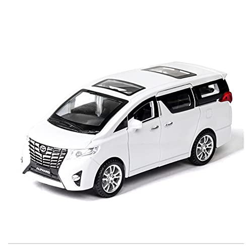 YRXIAO Modellbausatz Auto Für Alpha 1 32 MPV Legierung Automodell Höhensimulation Diecast Sound- Und Lichtsammlung Kinderspielzeuggeschenk Für Wohndekorationen(White) von YRXIAO