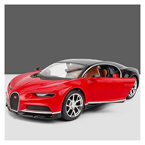 YRXIAO Modellbausatz Auto Für Bugatti Chiron 1 24 Legierung Sportwagen Modell Simulation Diecast Fahrzeugsammlung Jungen Spielzeug Geschenk Für Wohndekorationen(Rot) von YRXIAO