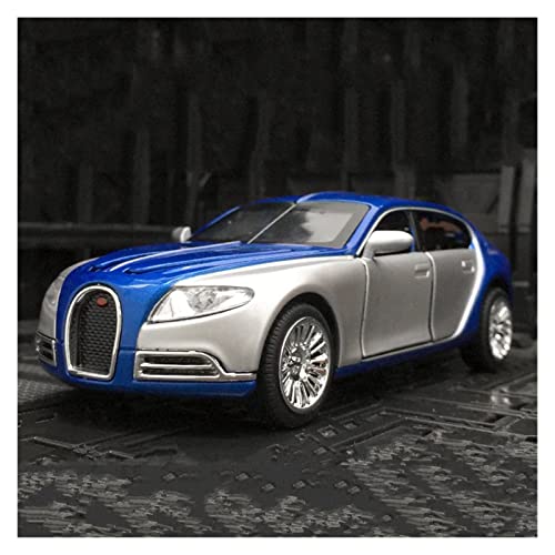 YRXIAO Modellbausatz Auto Für Bugatti Galibier 1 32 Legierung Sportwagen Modell Metalldruckguss Fahrzeug Sound Licht Spielzeugfahrzeuge Sammlung Für Wohndekorationen(Silber) von YRXIAO