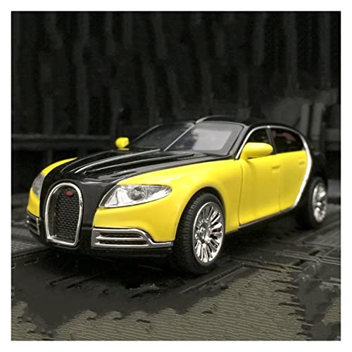 YRXIAO Modellbausatz Auto Für Bugatti Galibier 1 32 Legierung Sportwagen Modell Metalldruckguss Fahrzeug Sound Licht Spielzeugfahrzeuge Sammlung Für Wohndekorationen(Yellow) von YRXIAO