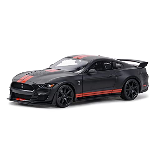 YRXIAO Modellbausatz Auto Für Ford Mustang Shelby GT500 1 18 Simulation Orange Static Die Cast Sammlerstück Modellauto Spielzeug Für Wohndekorationen(B) von YRXIAO