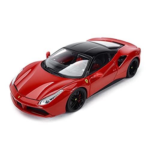 YRXIAO Modellbausatz Auto Für GTB 488 1 18 Verfeinerte Version Sportwagen Statische Simulation Druckguss Sammlermodell Spielzeug Für Wohndekorationen(Titanium) von YRXIAO