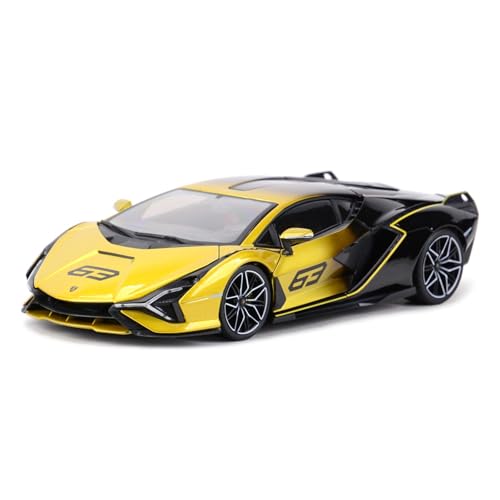 YRXIAO Modellbausatz Auto Für Lamborghini-Sián FKP 37 1 18 Sportwagen Static Die Cast Fahrzeuge Sammler Modellauto Spielzeug Für Wohndekorationen(D) von YRXIAO