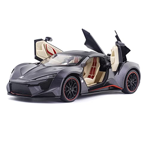 YRXIAO Modellbausatz Auto Für Lykan Hypersport Supercar 1 24 Legierung Simulation Automodell Mit Sound Und Licht Für Erwachsenes Geschenk Für Wohndekorationen(Purple) von YRXIAO