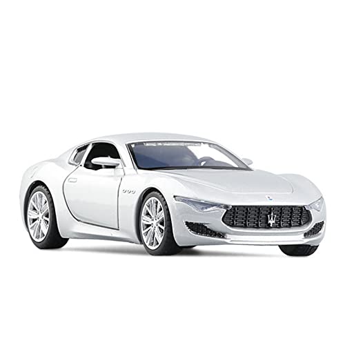 YRXIAO Modellbausatz Auto Für Maserati Alfieri 1 32 Legierung Sportwagen Modell Diecast Metall Fahrzeug Sound Licht Kinderspielzeug Geschenk Für Wohndekorationen(Silber) von YRXIAO