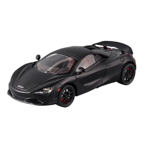 YRXIAO Modellbausatz Auto Für Mclaren 720s 1:24 Super Sportcar Sound Licht Miniaturen Legierung Diecast Modell Auto Für Freund Spielzeug Für Wohndekorationen(Black) von YRXIAO