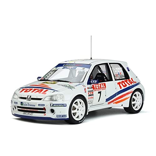 YRXIAO Modellbausatz Auto Für Peugeot 106 Maxi Rallye 1 18 Harzsimulation Automodell Dekoration Spielzeug Geschenk Display Für Wohndekorationen von YRXIAO