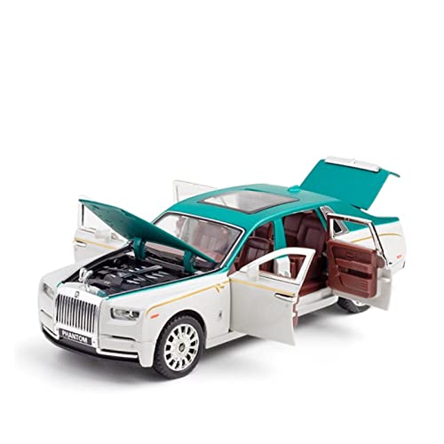 YRXIAO Modellbausatz Auto Für Rolls Royce Phantom 1 32 Legierung Automodell Diecast Metal Sound Light Vehicle Collection Kindergeschenk Für Wohndekorationen(Grün) von YRXIAO