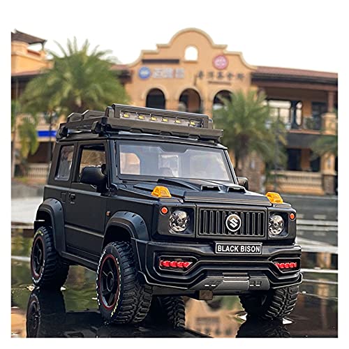 YRXIAO Modellbausatz Auto Für Suzuki Jimny 1 18 Diecast Metall Spielzeug Geländewagen Modell Simulation Sound Licht Kinder Spielzeug Geschenk Für Wohndekorationen(A) von YRXIAO