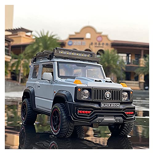 YRXIAO Modellbausatz Auto Für Suzuki Jimny 1 18 Diecast Metall Spielzeug Geländewagen Modell Simulation Sound Licht Kinder Spielzeug Geschenk Für Wohndekorationen(C) von YRXIAO