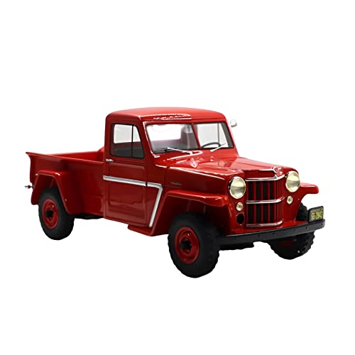 YRXIAO Modellbausatz Auto Für Willys Jeep Pick-Up 1954 1 18 Harz Pickup Oldtimer Modell Dekoration Spielzeug Geschenk Display Für Wohndekorationen von YRXIAO