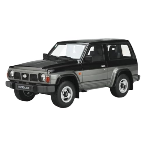 YRXIAO Modellbausatz Auto Maßstab 1/18 für Nissan Patrol GR OT898 Off-Road-Auto SUV Harz Modell Statische Dekoration Spielzeug Auto Souvenir Für Wohndekorationen(Black) von YRXIAO