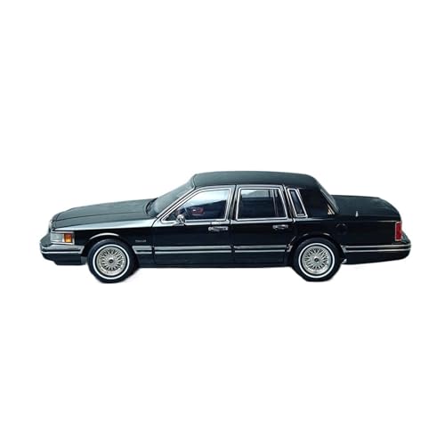 YRXIAO Modellbausatz Auto Maßstab 1:18 Für Lincoln Town CAR-Modell Metalldruckguss-Modellsammlung Limitierte Auflage Automodelle Anzeige Für Wohndekorationen(Black) von YRXIAO