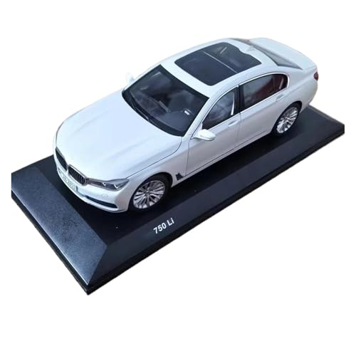 YRXIAO Modellbausatz Auto Maßstab 1:18 für BMW 750LI 7 Series Extended Edition Limousine Legierungsdruckguss statisches Automodell Fans-Kollektion Für Wohndekorationen von YRXIAO