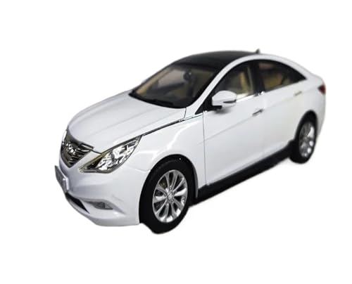 YRXIAO Modellbausatz Auto Maßstab 1:18 für Beijing Hyundai Achte Generation Sonata Legierung Automodell Weiß Sammlung Ornamente Souvenir Dekorativ Für Wohndekorationen von YRXIAO