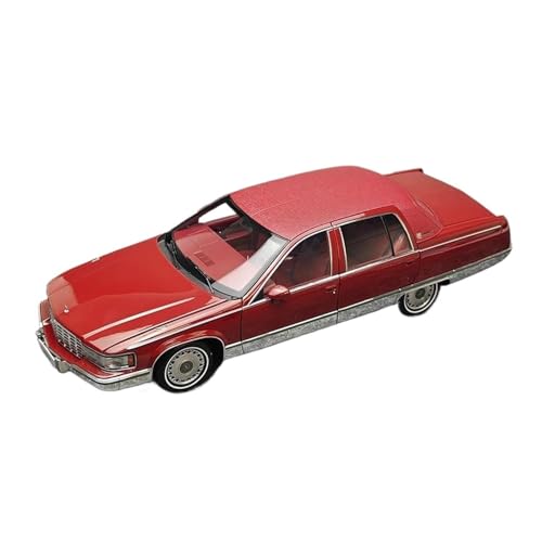 YRXIAO Modellbausatz Auto Maßstab 1:18 für Cadillac Fleetwood Modell Legierung Desktop Display Modell Metall Auto Dekoration Modell Oldtimer Für Wohndekorationen(Red) von YRXIAO