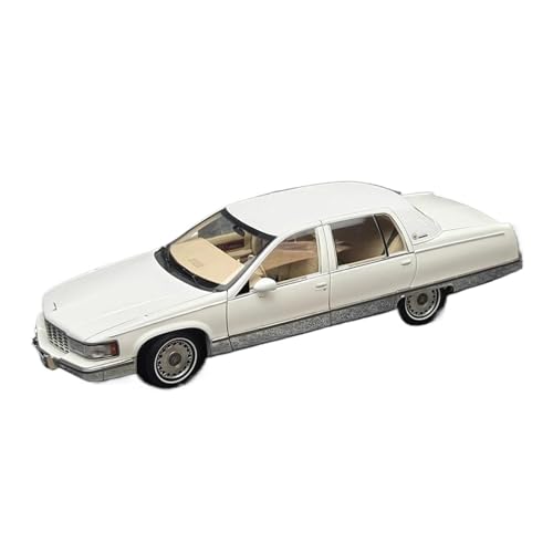 YRXIAO Modellbausatz Auto Maßstab 1:18 für Cadillac Fleetwood Modell Legierung Desktop Display Modell Metall Auto Dekoration Modell Oldtimer Für Wohndekorationen(White) von YRXIAO