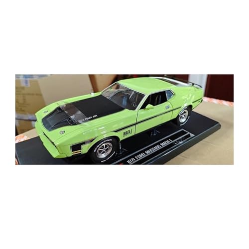 YRXIAO Modellbausatz Auto Maßstab 1:18 für Ford Bronco Mach 1 1971 Muscle-Car-Modell Spielzeug Souvenirs Sammlung Decration Modell Für Wohndekorationen(Green) von YRXIAO