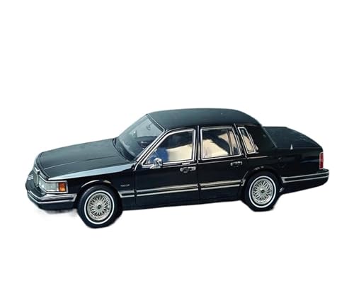 YRXIAO Modellbausatz Auto Maßstab 1:18 für Lincoln Town CAR Desktop-Ornamente Modell Persönliche Hobby-Sammlung Automodell Metalldruckgussmodell Für Wohndekorationen(Black) von YRXIAO